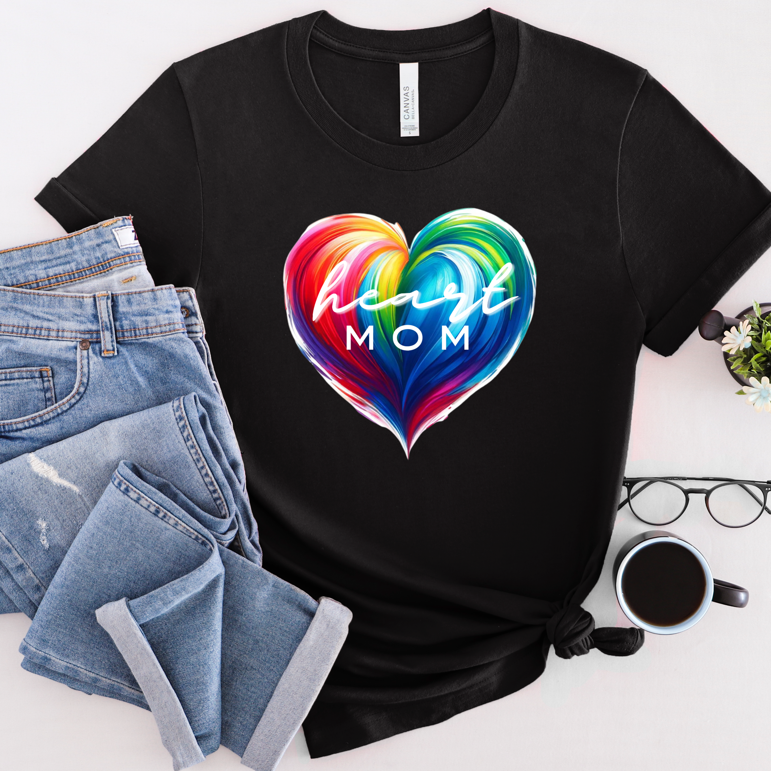 Heart Mom - Women's Softstyle Tee